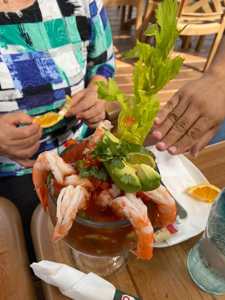 Cocktail de Camarón - Chilled shrimp cocktail in a zesty tomato-lime sauce